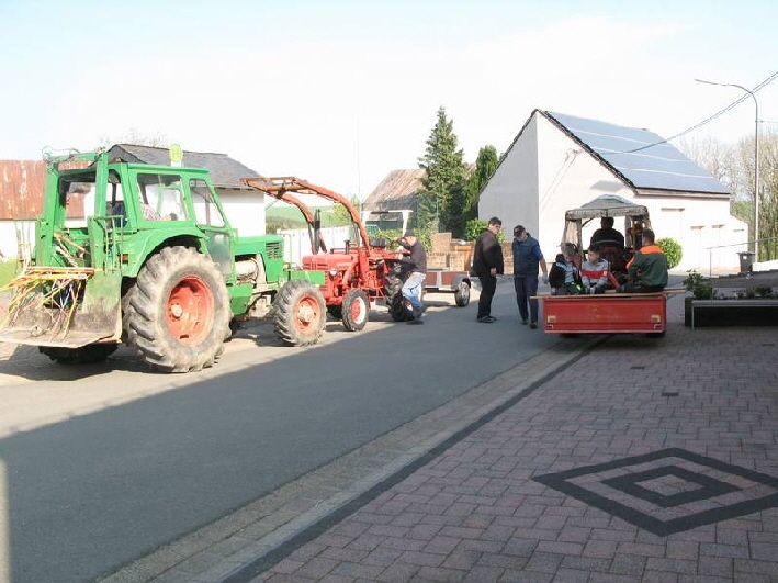 Treffen um in den Wald zu fahren