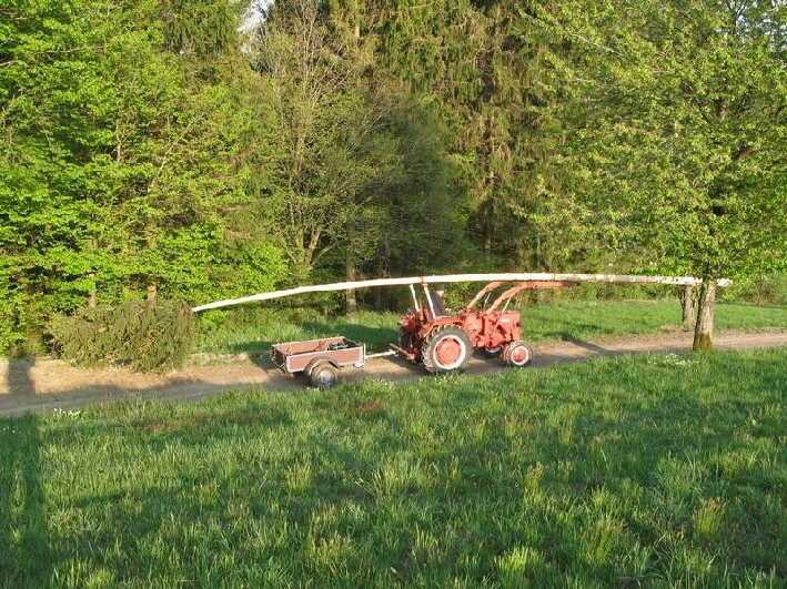 Transport zum Dorfplatz