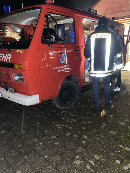 Unser TSF Ankunft in Koxhausen